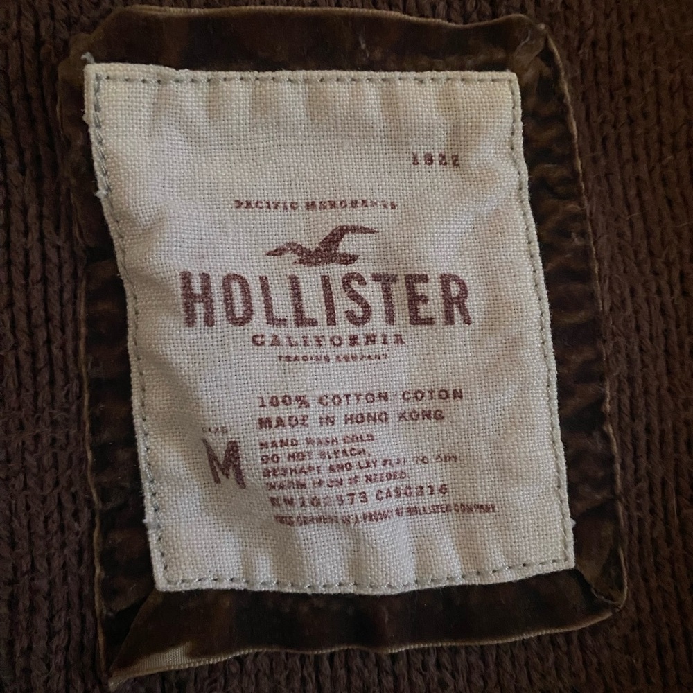 EXTREMELY RARE Twilight Y2K Hollister Bella Swan Brown Baby Doll Cardigan - Picture 4 of 4
